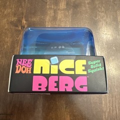 NeeDoh Nice Berg Blue Niceberg Solid Squish Large Cube Iceberg NEW AUTHENTIC