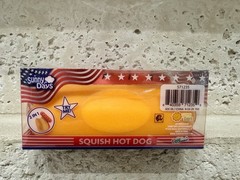 Sunny Days Squishy Hot Dog 2 in 1 Tactile Squeeze Toy Yellow/Pink/Red Ages 3+