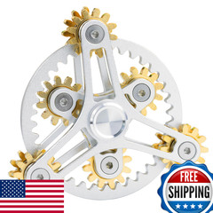 FREELOVE Gear Metal Fidget Spinner Toys for Adults, Small Mini Tiny Pockget Fige