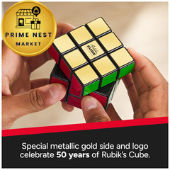 Rubik’s Cube, Special Retro 50th One Size, 3×3 Anniversary Edition