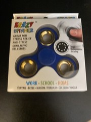 NIB Dark Blue Krazy Fidget Hand Spinner – Great 4 Stress Relief