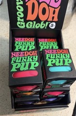 NeeDoh Funky Pup Groovy Glob Squeeze Toy, Multicolor, Ages 3+