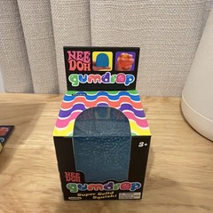 NEW Blue Nee Doh Gumdrop Super Solid Squish Needoh Gum Drop Stress Toys Genuine