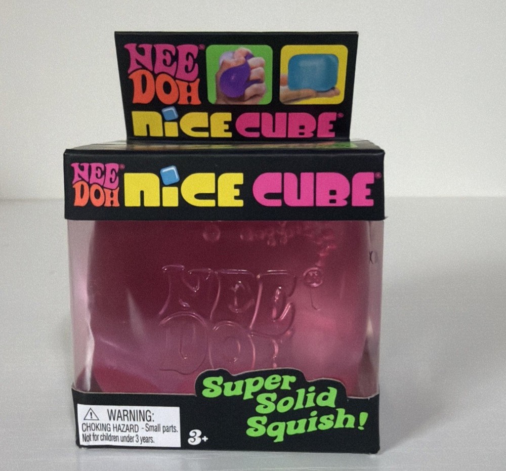 NeeDoh Nice Cube Super Solid Squish **Authentic** Pink