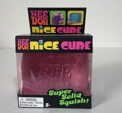 NeeDoh Nice Cube Super Solid Squish **Authentic** Pink