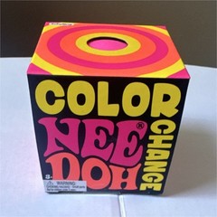 Nee Doh color changing, Pink/Orange/Yellow/Black, Tactile Squeeze Toy