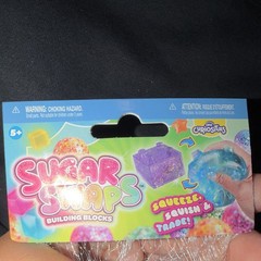 ORB Curiosities Sugar Swaps Building Blocks Squeeze Toy, Blue