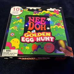 Authentic! Nee Doh Golden Egg Hunt 10 Squishy Surprises Easter Viral Tik Tok NEW