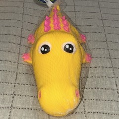 PNC Chomp Chomp Gator Squishy Squeeze Toy Yellow Pink Ages 3+