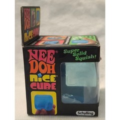 Nee Doh Nice Cube Super Solid Squish – Blue NIB SEALED