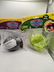 Grin Studios Amazing Slime Squish Balls Lot of 2 DNA GlowInTheDark/Color Change