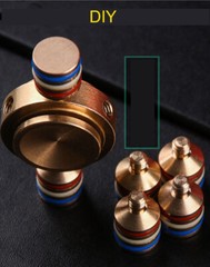 Brass Fidget 6 Point Hand Spinner Finger Gyro Toy EDC Focus Stress Reliever Toys