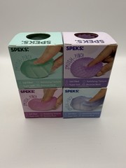 SPEKS Gump Memory Gel Stress Ball Set of 4 Purple/Green/Blue/Pink