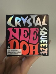 Schylling Crystal Squeeze NeeDoh Purple Iridescent Stress Ball w/ Original Box