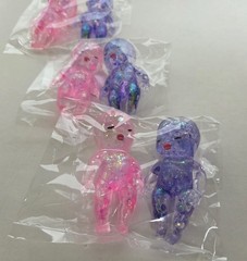 Glitter Baby Sugar Squishies SET OF TWO Twinsies Sparkle Stretch Squeeze Toys