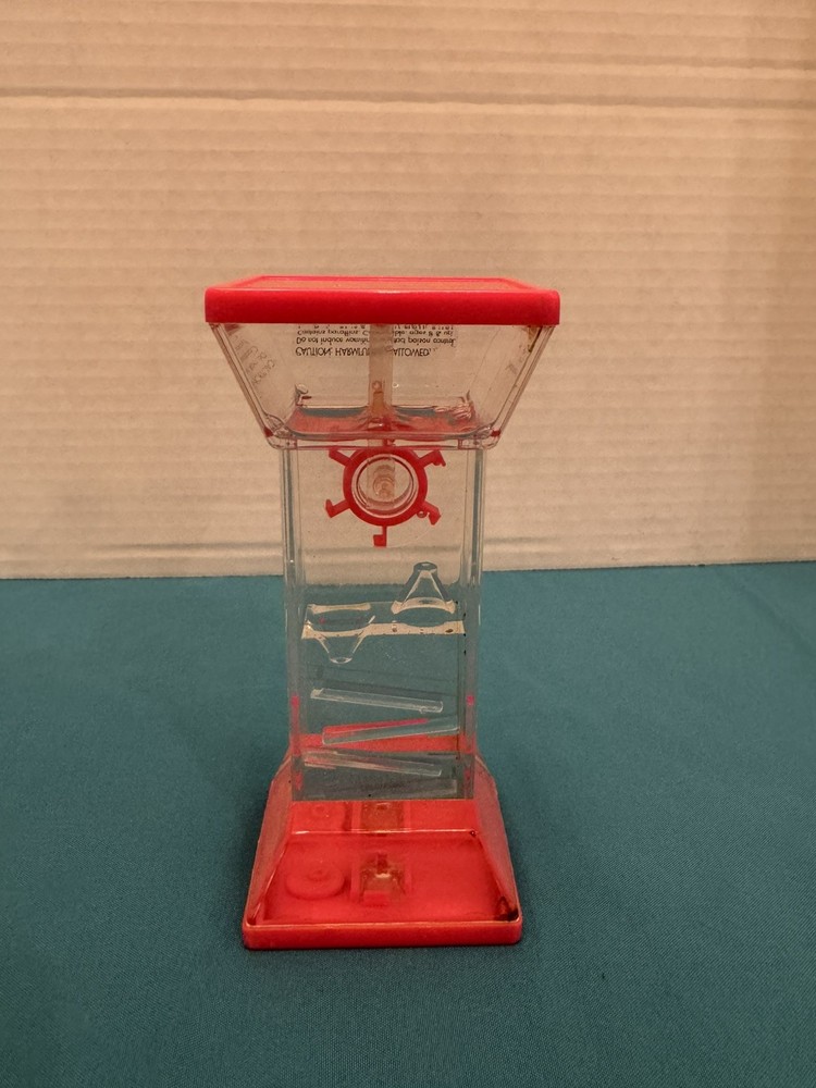 1970s vtg Water-Wheels plastic toy H20 motion bubbles vs. gravity Made in Taiwan