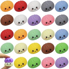 Xgmadiles 24Pcs Dumpling Squishy Pack 12 Colors 2 Squishies Kawaii Squishy