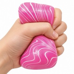VIRAL Squishy PINK Marble Nice Cube Swirl Sugar Squishy Cube 2.5” Viral Squishy