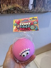 Orb Curiosities Funny Face Balls Squishy (Purple & Pink) Viral – Set Of 2