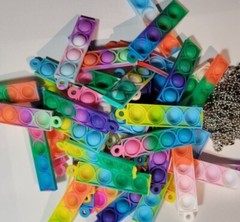 (1) ~ Bubble Popper ~ Fidgit ~ Keychain ~ Sensory ~ Stress Reliver ~ Pop