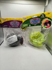 Grin Studios Amazing Slime Squish Balls Lot of 2 DNA GlowInTheDark/Color Change