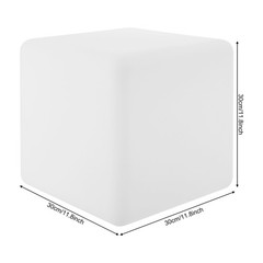 Cube LED RGB 16 Color Changing Light Stool Outdoor Indoor Patio Party Chair Seat