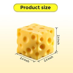 Dasdsa Cheese Squishy Cube Block Squishy Fidget Toys For Adults Easter Basket