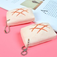 Decompression Toy Keychain Sponge Tofu Soft for Key Ring for Anxiety Ther