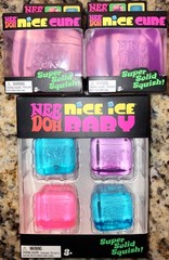 2x NeeDoh Nice Cube Purple + Nice Ice Baby 4 Set Nee Doh New Authentic 3x Lot