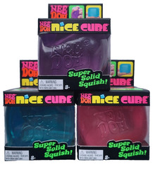 Needoh Nice Cube 3 Pack Set Squish Balls All Colors SHIPS ASAP