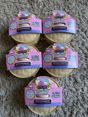RMS Crazy Fun Squishy Bun Purple Holographic Original Mystery Dumpling Lot Of 5