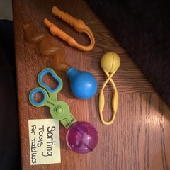 Sorting Toys for Toddlers Sensory Toy Lot – Popper, Scissors, Tongs, Twist