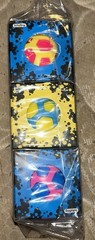 RARE AUTHENTIC Schylling NeeDoh Atomic Squeeze Ball Set of 3 Blue Pink Yellow
