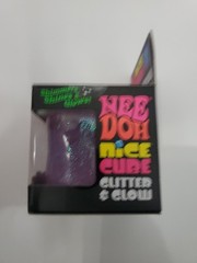 NeeDoh Nice Cube Purple Purple Glitter and Glow New In Box Great Gift