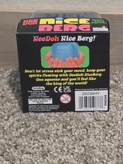 NeeDoh Nice Berg Blue XL Giant Nee Doh Niceberg Solid Squish Cube Ice Block