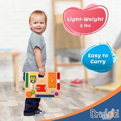 Driddle Busy Board – Wooden Montessori Activity for Toddlers & Compact
