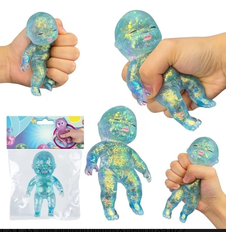Sugar Swaps Baby Squishy Giant Baby Blue Squeeze Toy VIRAL *NEW*