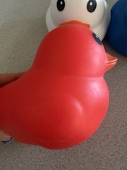 3 New Jumbo Squishy Duck Red White & Blue 3+ USA Patriotic Squeeze Toy Fidget