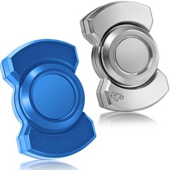 Valentines Day Gifts for Him, 3-in-1 Fidget Spinner Toy Small, Blue+silver