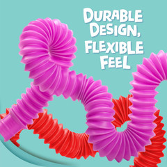 BUNMO Pop Tubes – Sensory Toys – Fidget – Imaginative Small, Multicolor