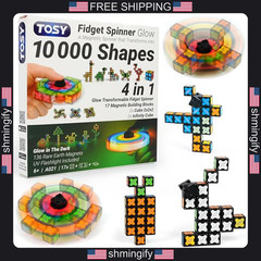 Magnetic Fidget Spinner Glow in Dark Building Blocks for Stress Relief