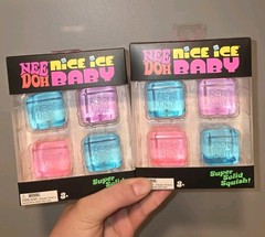 NeeDoH Nice Ice Baby 4 Pack Blue Pink & Purple SEALED!