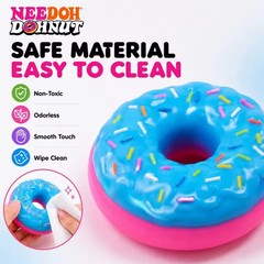 Schylling Donut Blue Nee Doh Sprinkles Swapable Real Dohnut Fast Ship!
