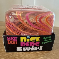NEW Schylling Needoh Nice Berg Swirl – Giant Swirl Nice Cube Yellow Pink Orange