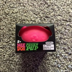 NEEDOH Funky Pup DOG Nee Doh Stress Ball SQUISHY Fidget PINK *NEW*