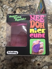 NeeDoh Nice Cube Super Solid Squish **Authentic** Pink