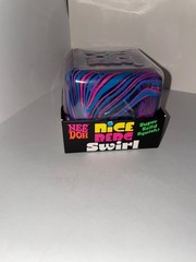 NeeDoh Nice Berg Swirl XL Giant NeeDoh Squishy Swirl Cube Pink Blue Purple New