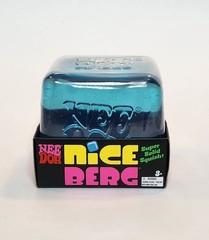 NeeDoh Nice Berg Blue XL Giant Nee Doh Niceberg Solid Squish Cube Toy NEW