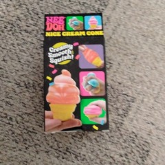 Schylling NeeDoh Nice Cream Cone Squish Squeeze Toy Pink/Yellow 26028NAB
