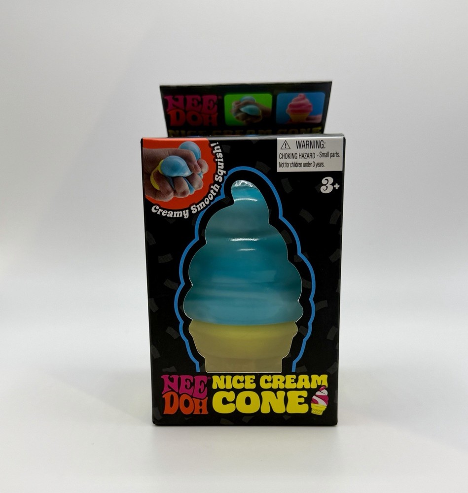 Nee Doh Nice Cream Cone Tactile Squeeze Toy (Color Varies)